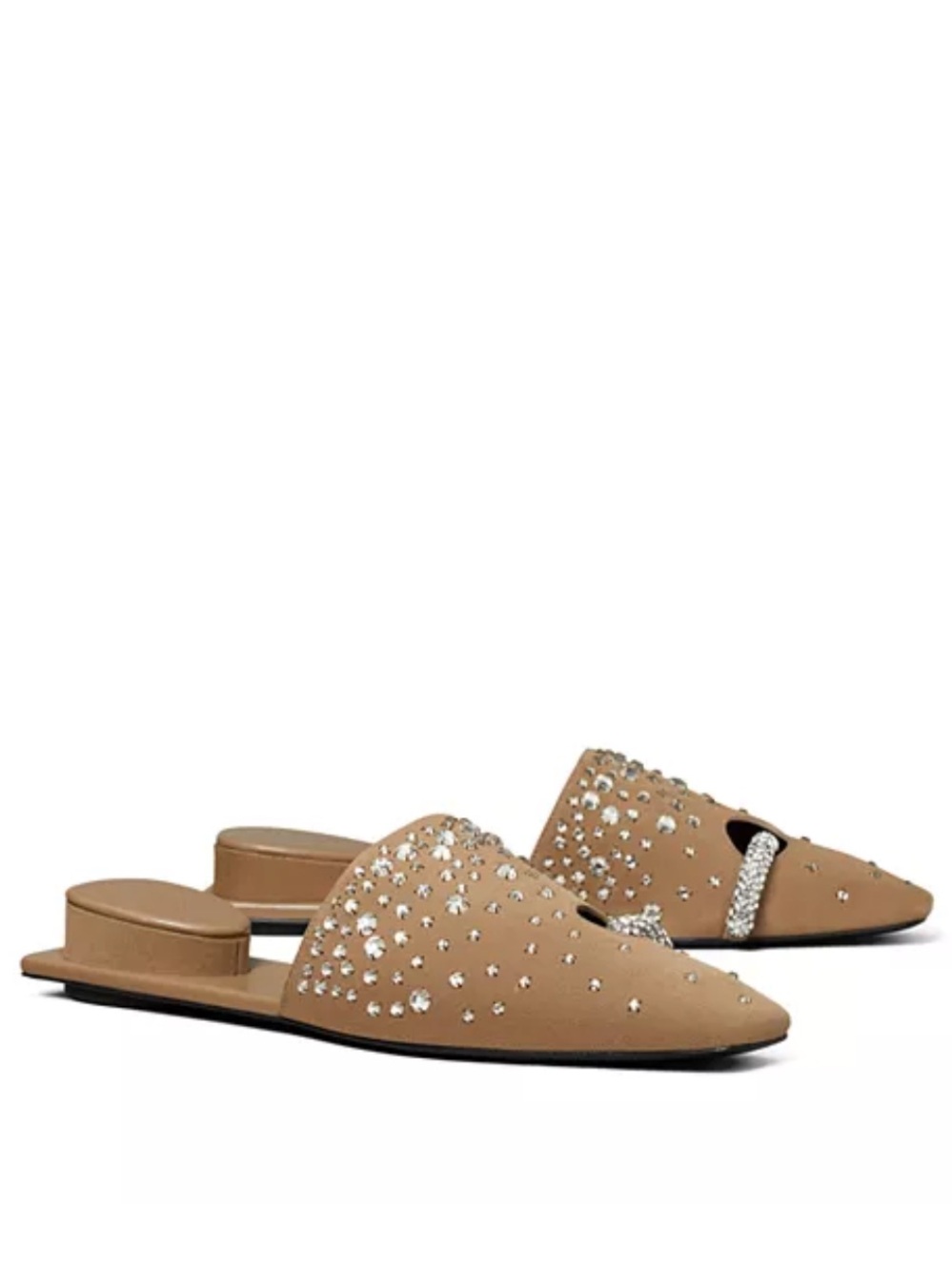 Tory Burch Pierced Crystal Mules